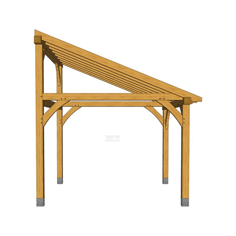 Oak Framed Lean To Kits Trade Oak Building Kits