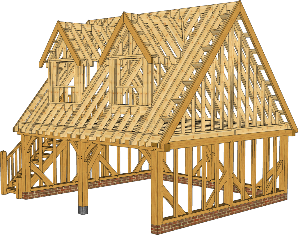 Gable End & Room Above Trade Oak Building Kits