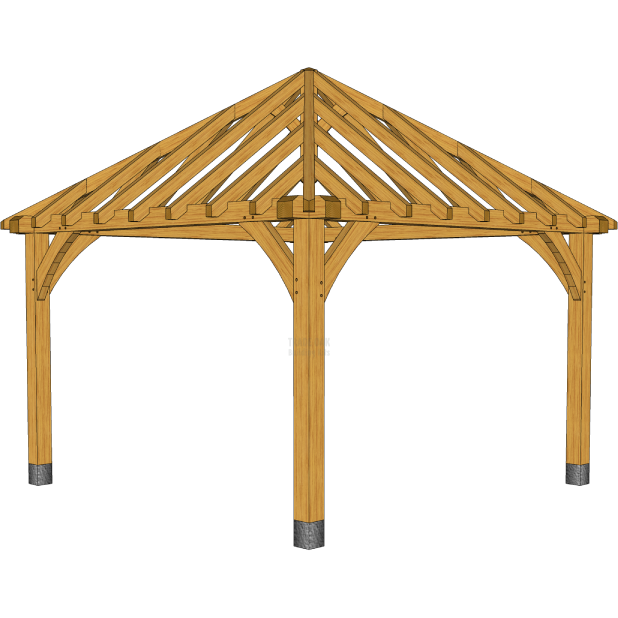 Oak Framed Gazebo Kits Trade Oak Building Kits