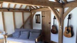 oak framed garage with room above