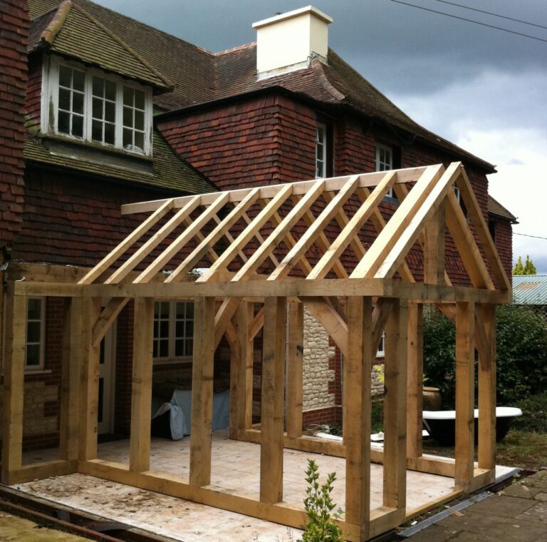How to Build a Wooden Porch Trade Oak Building Kits