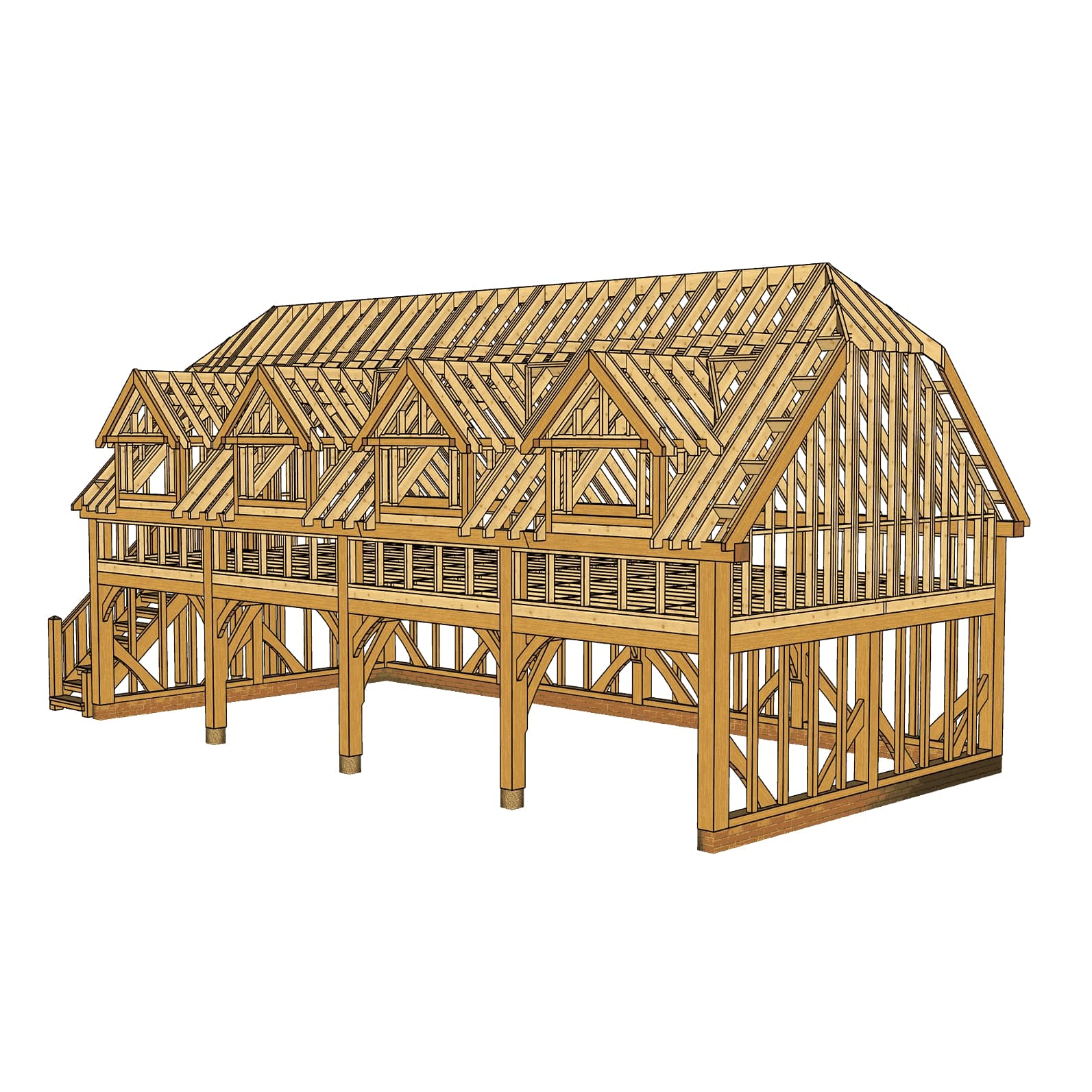 Barn Hip & Lofted Room Above