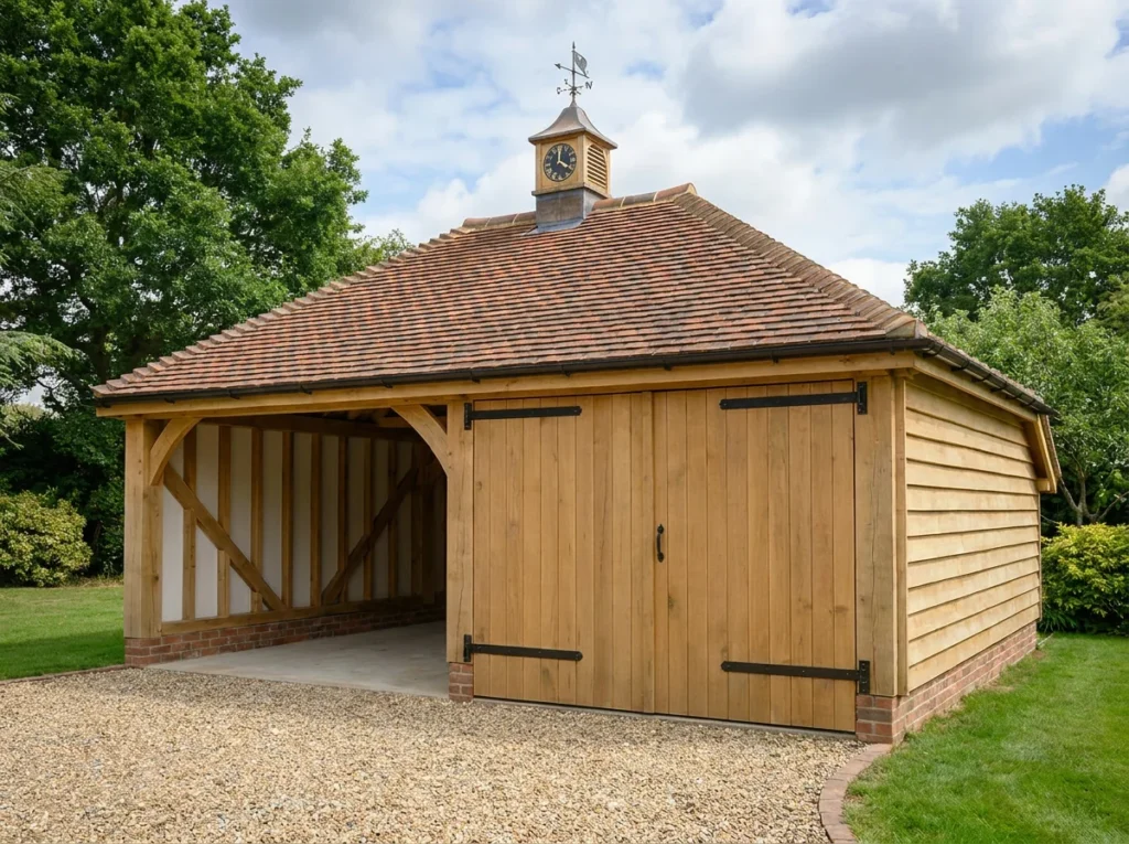 two-bay-oak-frame-garage-clay-3