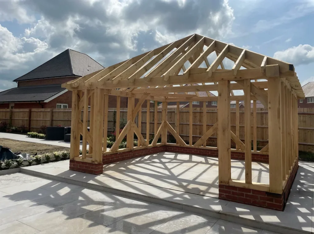 two-bay-oak-frame-garage-frame